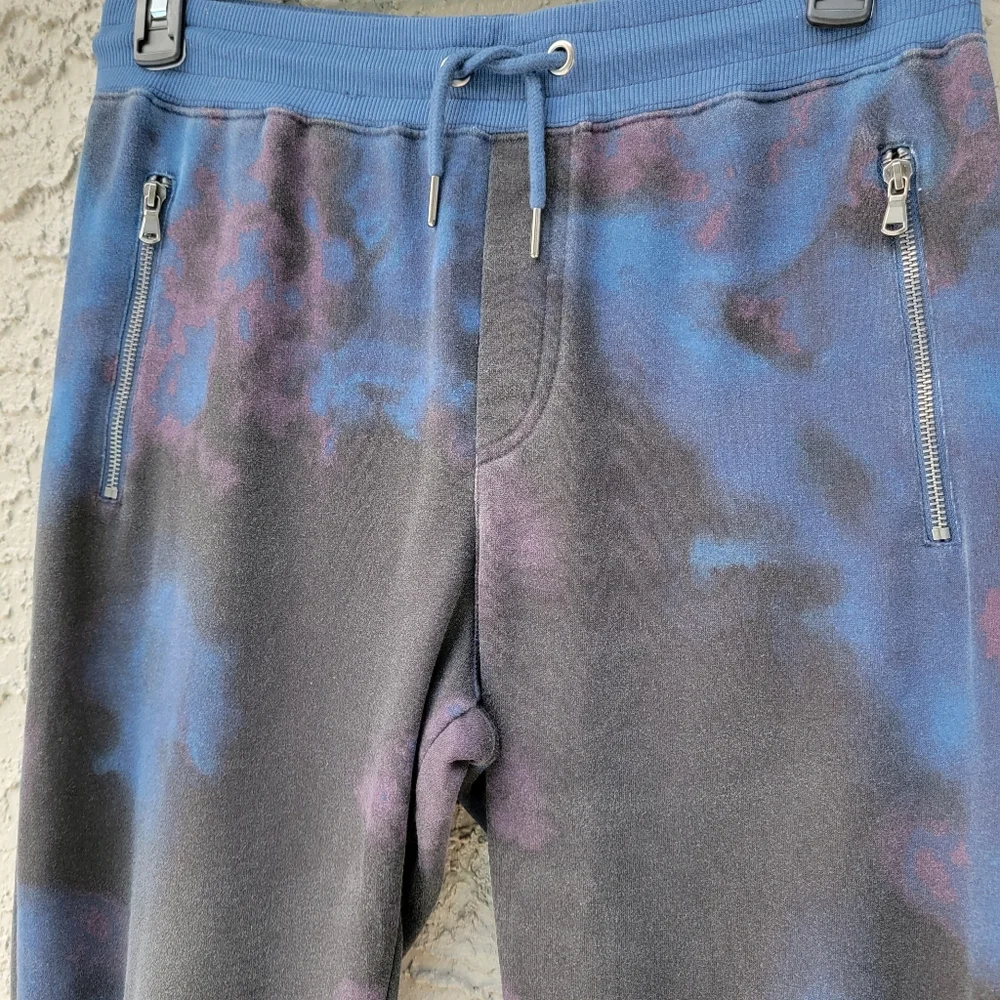 INC International Concepts Tie Dye Jogger Pants Mens Medium Galaxy Print